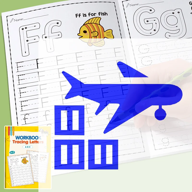 

26 Alphabet Practicing Uppercase And Lowercase Letters English Coloring Book Pen Control Training Handwriting Practice Book