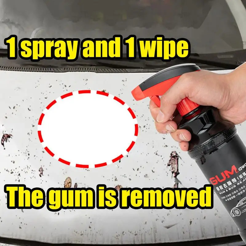 

500ml Automotive Tree Sap Removers Exterior Bird Poop Remover Pine Sap & Stain Cleaner Powerful Stain Remover Spray