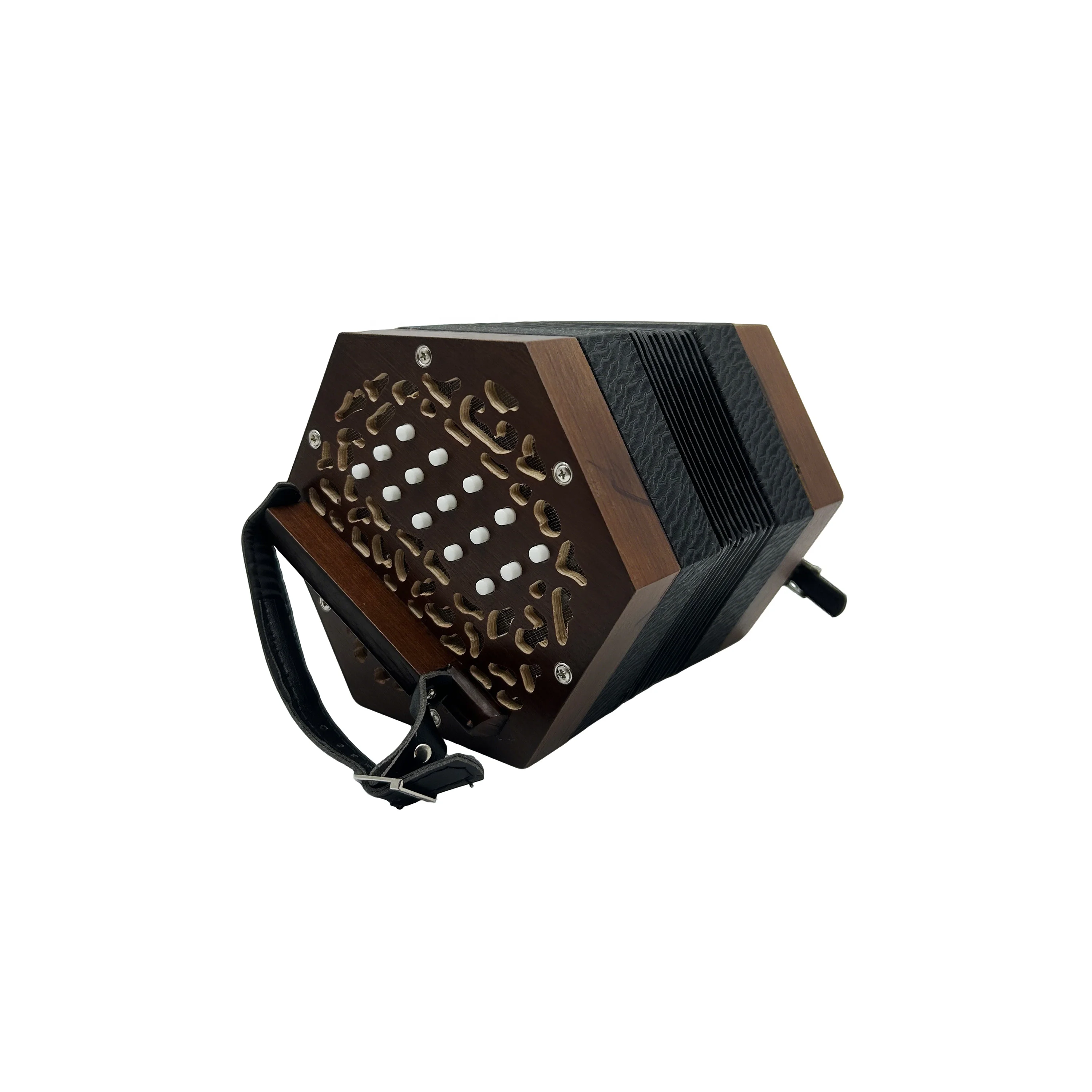 Professional Style JBC30 30-Button Diatonic Concertina Accordion High Quality Wood Veneer Instrument Cheap