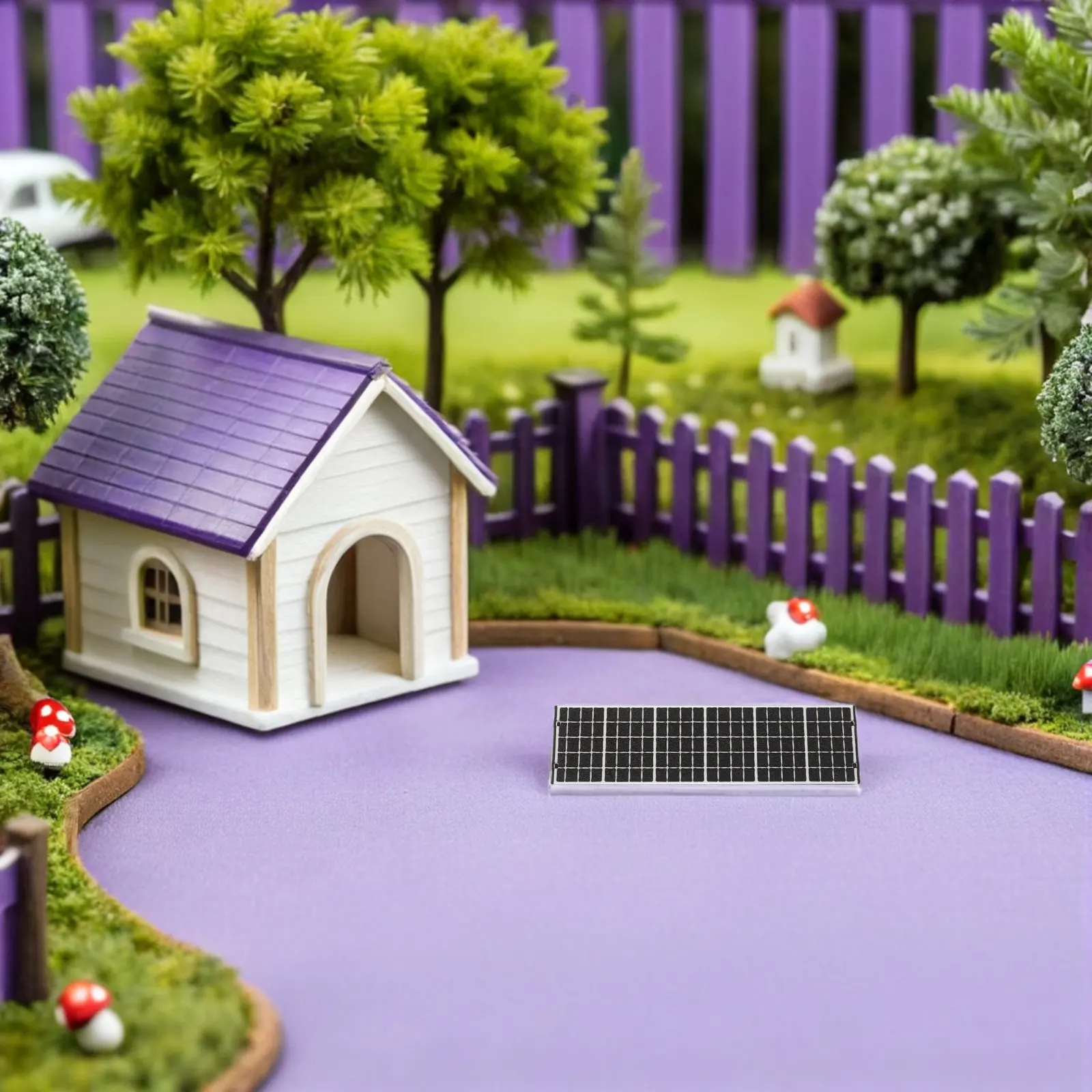 Miniature Solar Panels for Diorama 1:87 Sand Table Architectural Accessories Realistic Renewable Energy Module Train Scenery