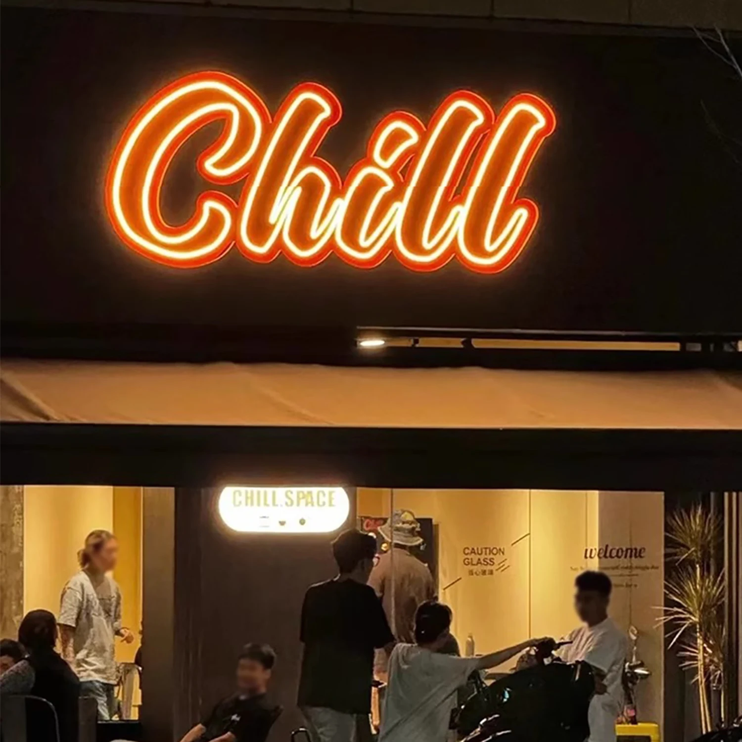Outdoor 3D Light Emitting Diode Lighting Channel Neon Alphabet Custom Restaurant Store Brand Logo Storefront Metal