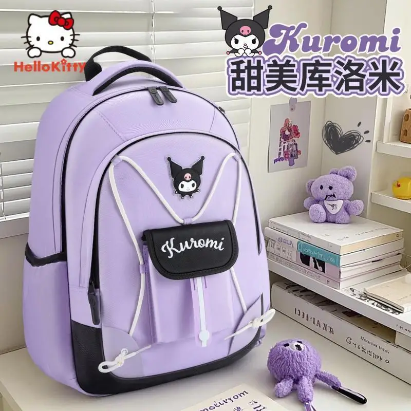 

Новинка 2024 года, школьный рюкзак Sanrios Kuromi My Melody с героями мультфильмов, детский рюкзак большой вместимости, милый модный подарок