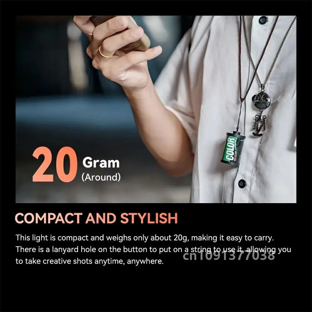 TTArtisan Mini Magnetic RGB LED Light 5W 300mAh Light Mini Magnetic LED Light for Camera Reteo Film Style Super Mini LED