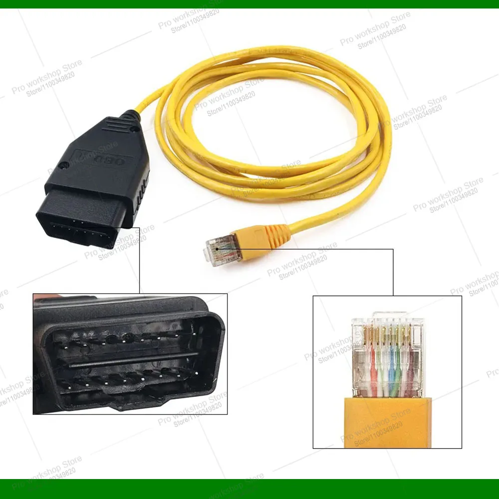For BMW F G Series ESYS INPA ISTA ICOM Coding ECU Programmer Diagnostic Cable ISTA BimmerLink ENET OBD2 Scanner Ethernet RJ45