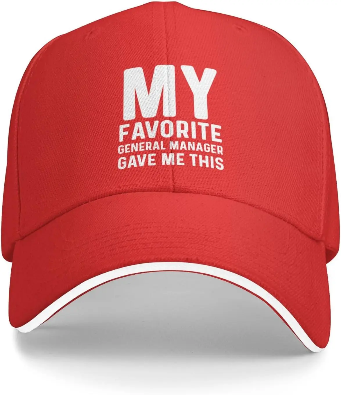 Мой любимый главный менеджер дал мне эту шляпу, мужская бейсбольная шляпа, графическая Кепка
