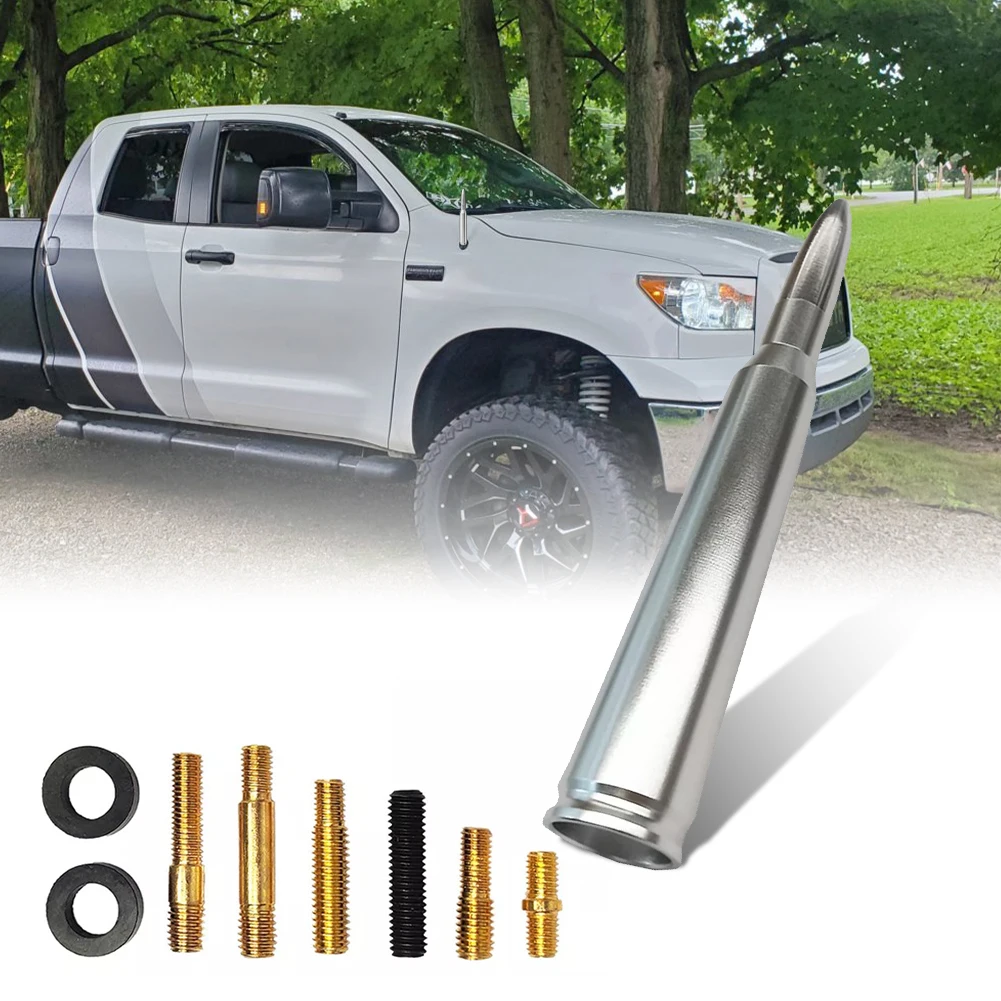 

Calr Truck Chrome Bullet Antenna For Toyota Tundra 2014-2024 Toyota Tacoma 1995-2015 Toyota FJ Cruiser 2006-2014