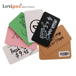 100pcs Vintage Blank Card DIY Greeting Ticket Graffiti Word Tag Wedding Party Gift Kraft Paper Postcards Price Display Cardboard