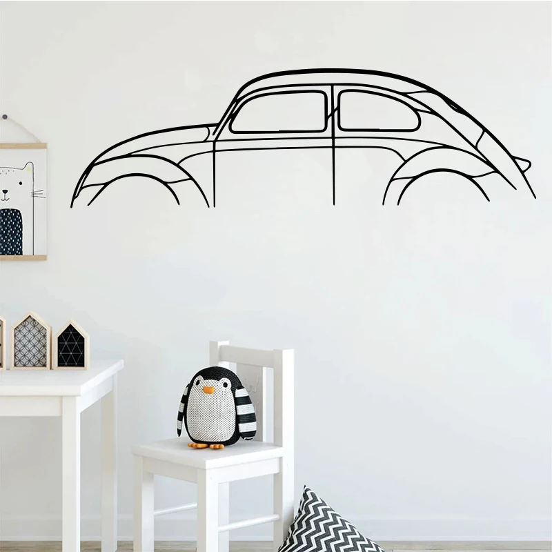 Beetle Klassische Silhouette Gift For Car Lovers, Car Gifts For Him, Personalized, wall murals Petrolhead Christmas Gift S824