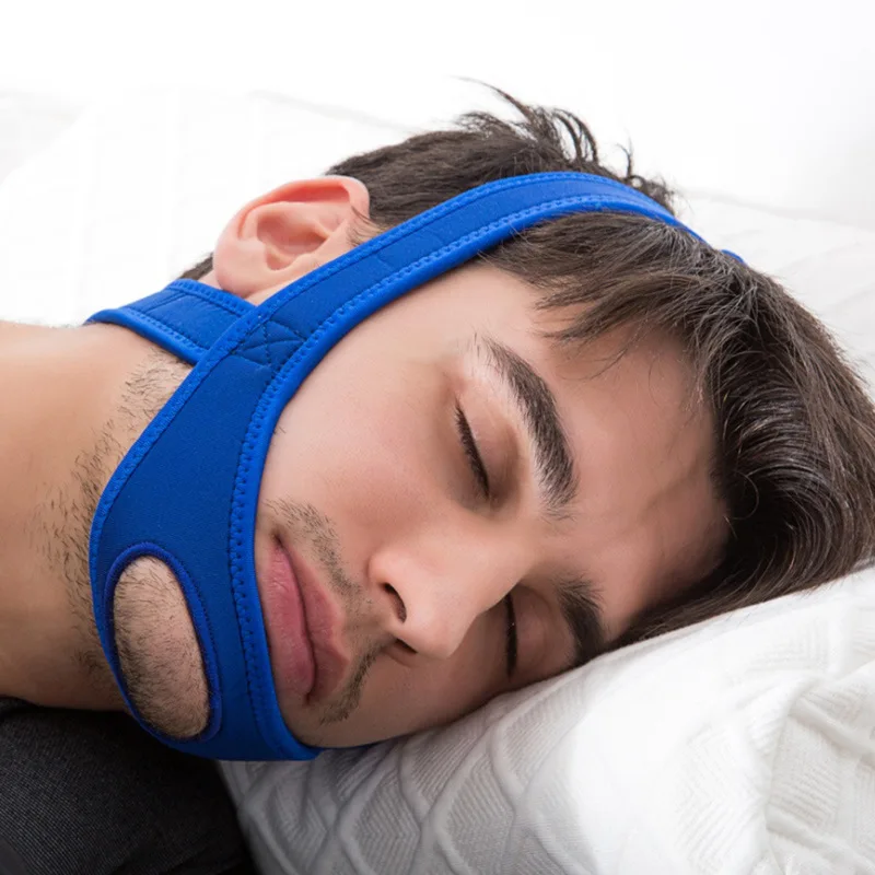 

New Neoprene Anti Snore Stop Snoring Chin Strap Belt Anti Apnea Jaw Solution Sleep Support Apnea Belt Adjustable Sleep Care Tool