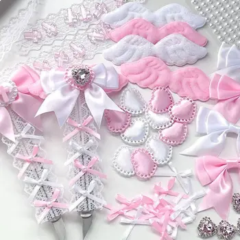 5/10pcak/pcak לבן ורוד חומר אריזה כרטיס כיסוי diy פריטים חומר מחזיק פוטוקרד אביזרים מתנה