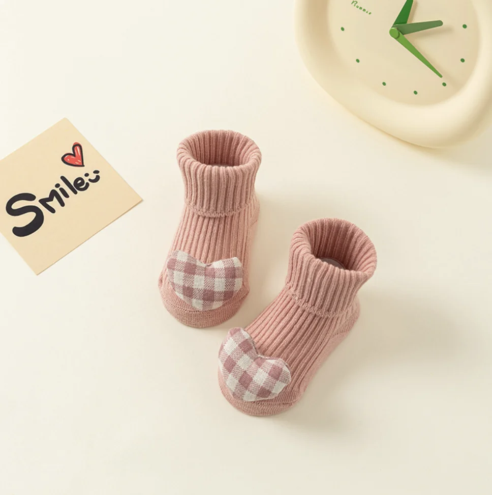 Baby Anti Slip Floor Socks, Infantil, Criança, Menina, Menino, Antiderrapante, Bonito, Desenhos animados, Quente, Inverno, Outono, Primavera