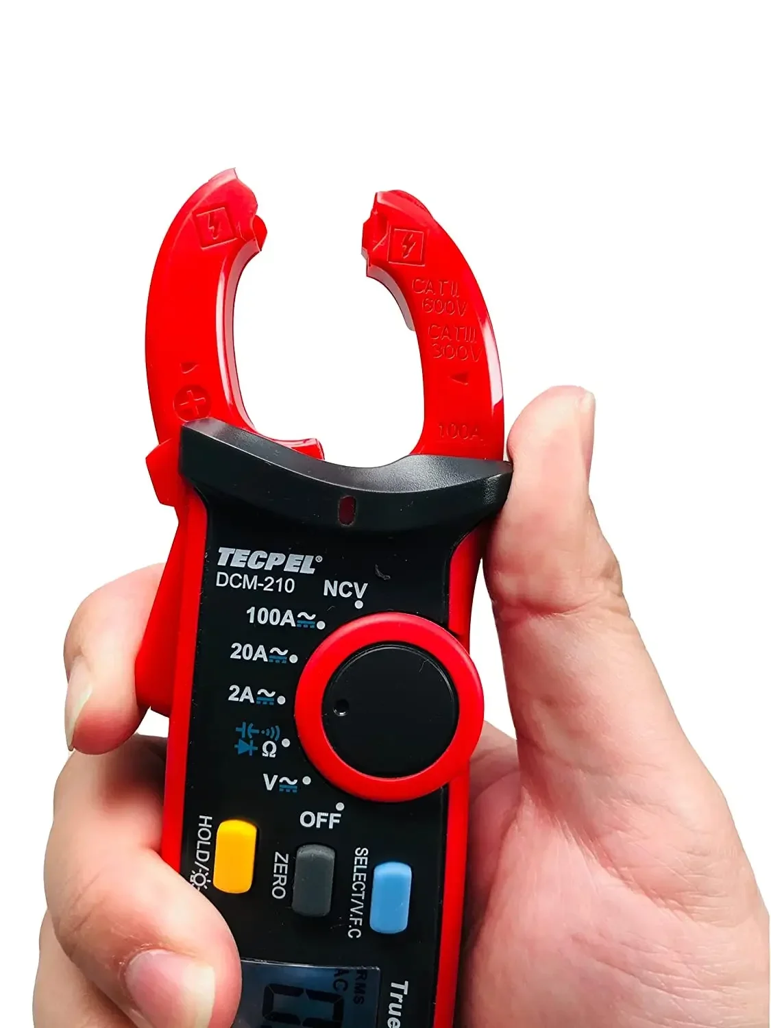 004 TECPEL DCM-210  Digital  ac dc mini Amp  Clamp Multimeter tester dmm