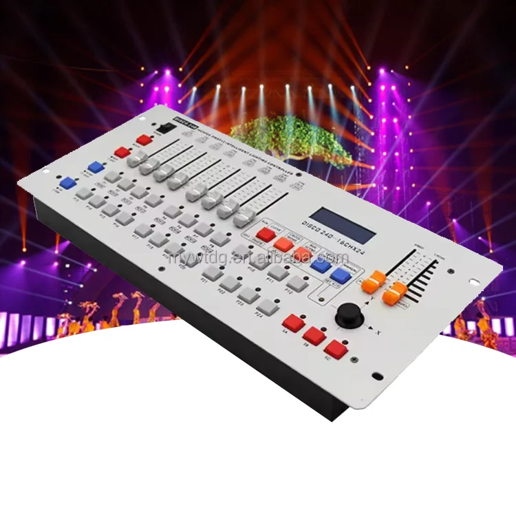 DMX 240 Lighting Console 24 Channels Stage Lighting Console DJ Controller