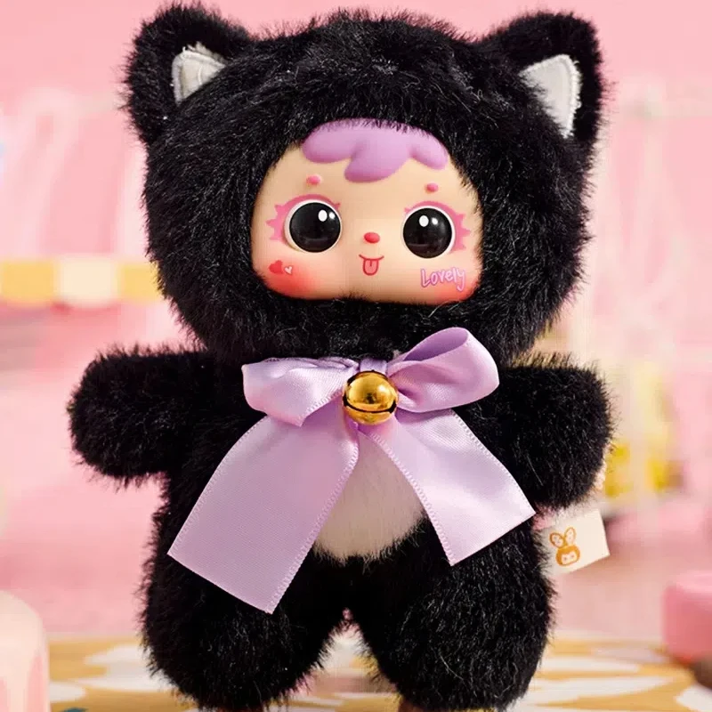 جديد حقيقي صموئيل القط حفلة أفخم صندوق أعمى سلسلة حول عيون دمية لطيف يمكن أن تتحرك مجموعة متنوعة من الهدايا التصميمية زخرفة يدوية الصنع