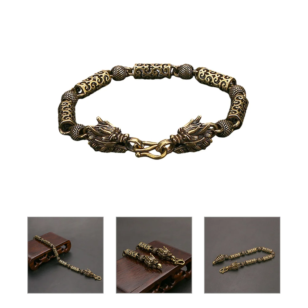 Pulsera de grifo de cobre puro, pulseras de dragón chino, amuleto, cosas estéticas para niños pequeños, decorativo