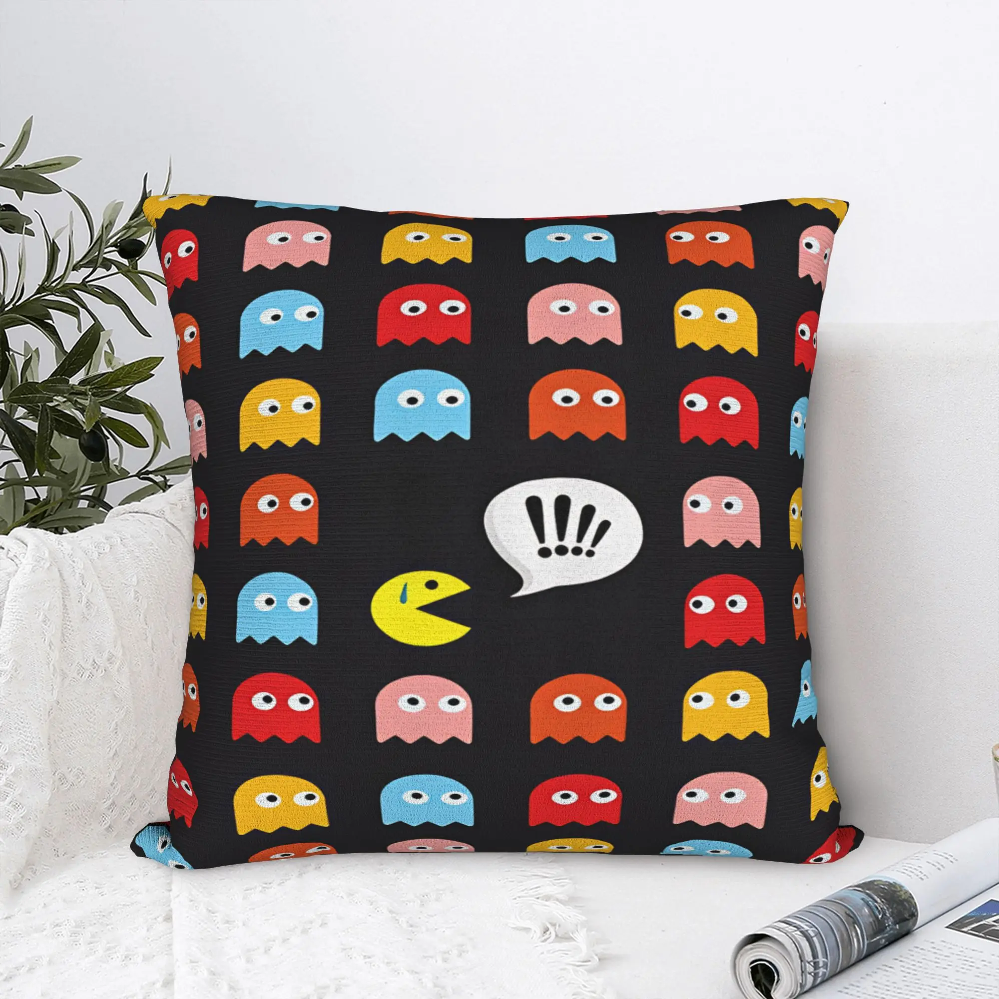 Pillow Case Pac-Man Comfy  Pillow Cover For Sofa Bedroom Home Decor Fashion Pillowcases