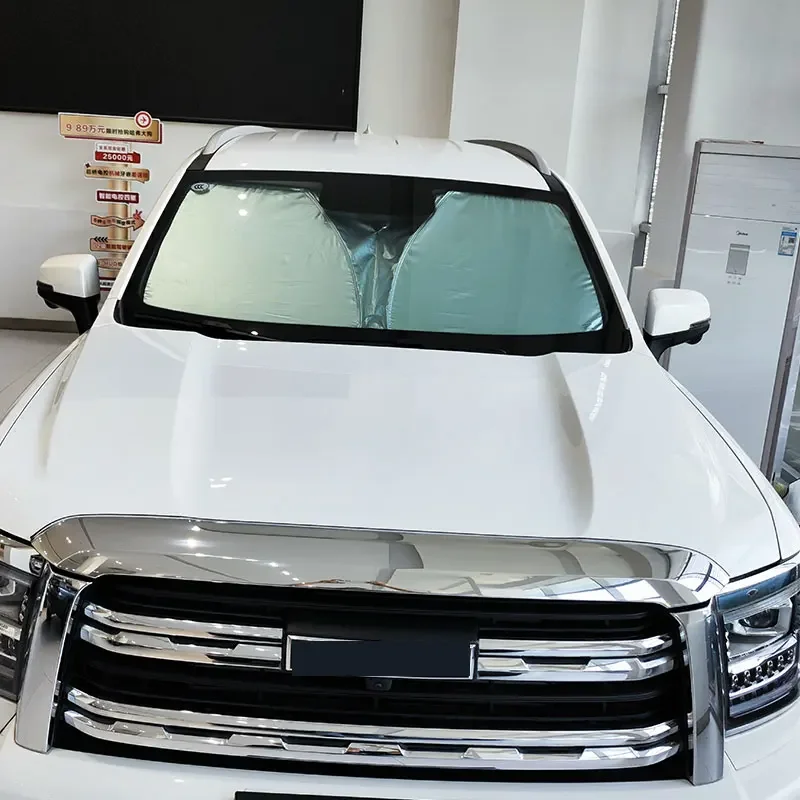 

Silver Tape Car Front Windshield Thermal Curtain Shading Sunscreen Interior Car Accessories For Haval H5 2024