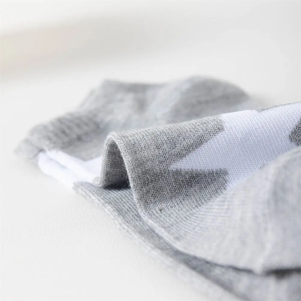10Pairs Fashion Summer Y2K Star Short Socks Breathable Elastic Boat Socks Cotton Hosiery Ankle Tube Socks Girl