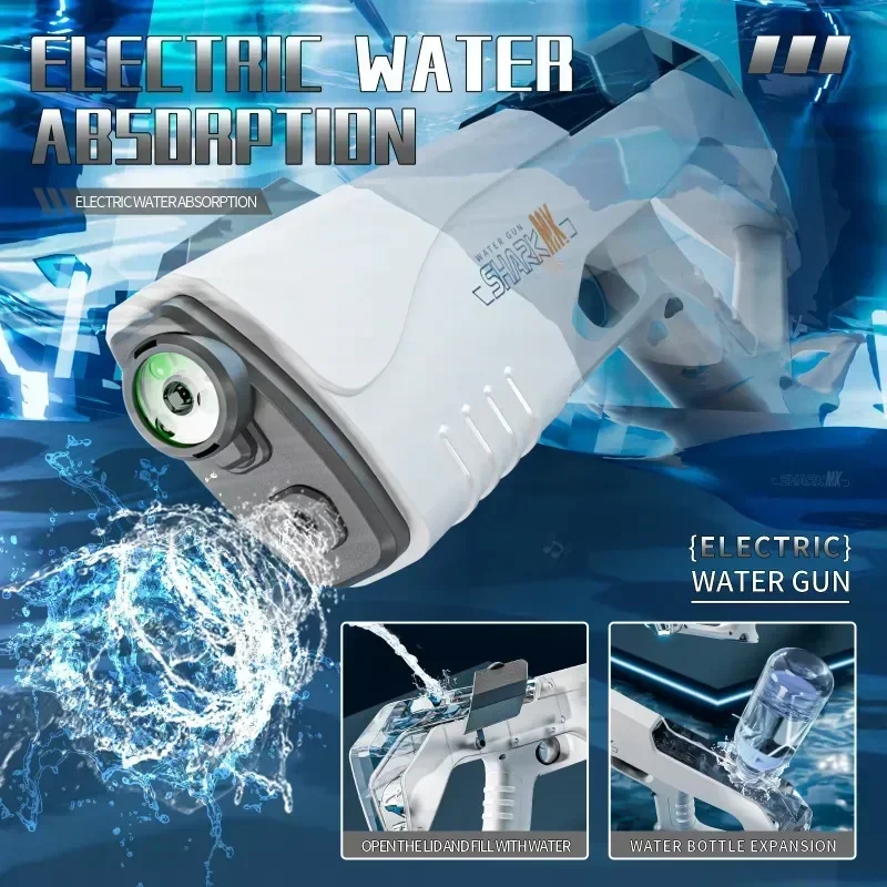 Simulated Firing Electric Water Gun Adults Children Shooting Game Automatic Water Absorb Water Blasters Summer Outdoor Kids Toys S03E7Cb5Ab51847F790E47665Afef4Bbe5