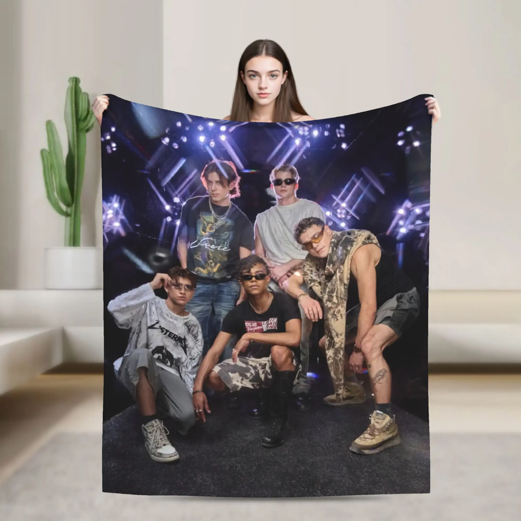 Santo Bravos Band Flannel Blanket Spring  Warm Throw Blanket for Children Bedroom Funny Bedspread Sofa Bed Cover