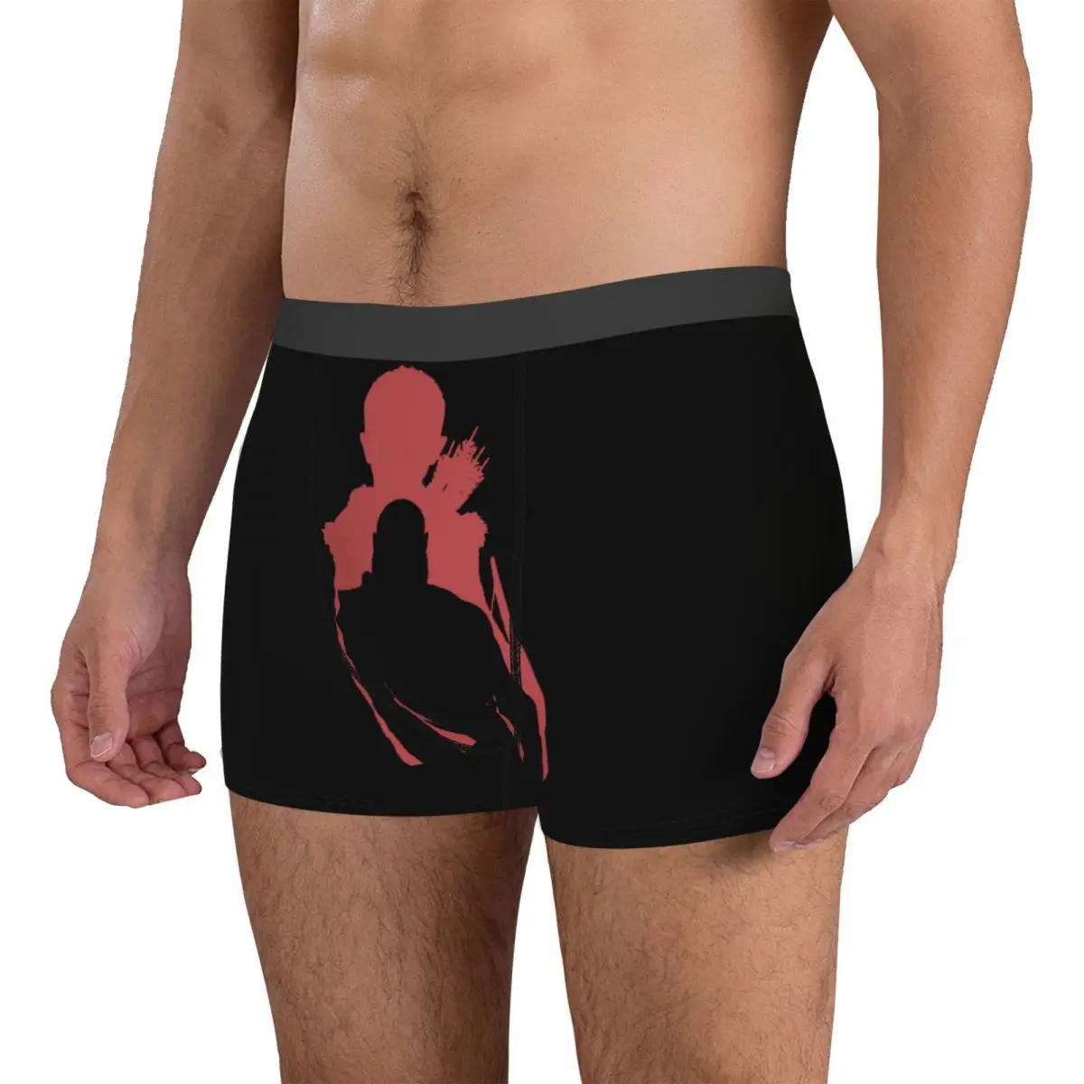 Kratos Silhouette 5 Men's Boxer Briefs Graphic Cool Sexy Underclothing Humor Graphic Autumn Wearable