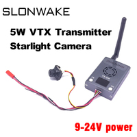 5.8G  5W Transmitter Wideband FM Modulate AV launcher with Caddx Ratel 2 1200TVL FPV Camera  Switchable 19*19mm for FPV Racing