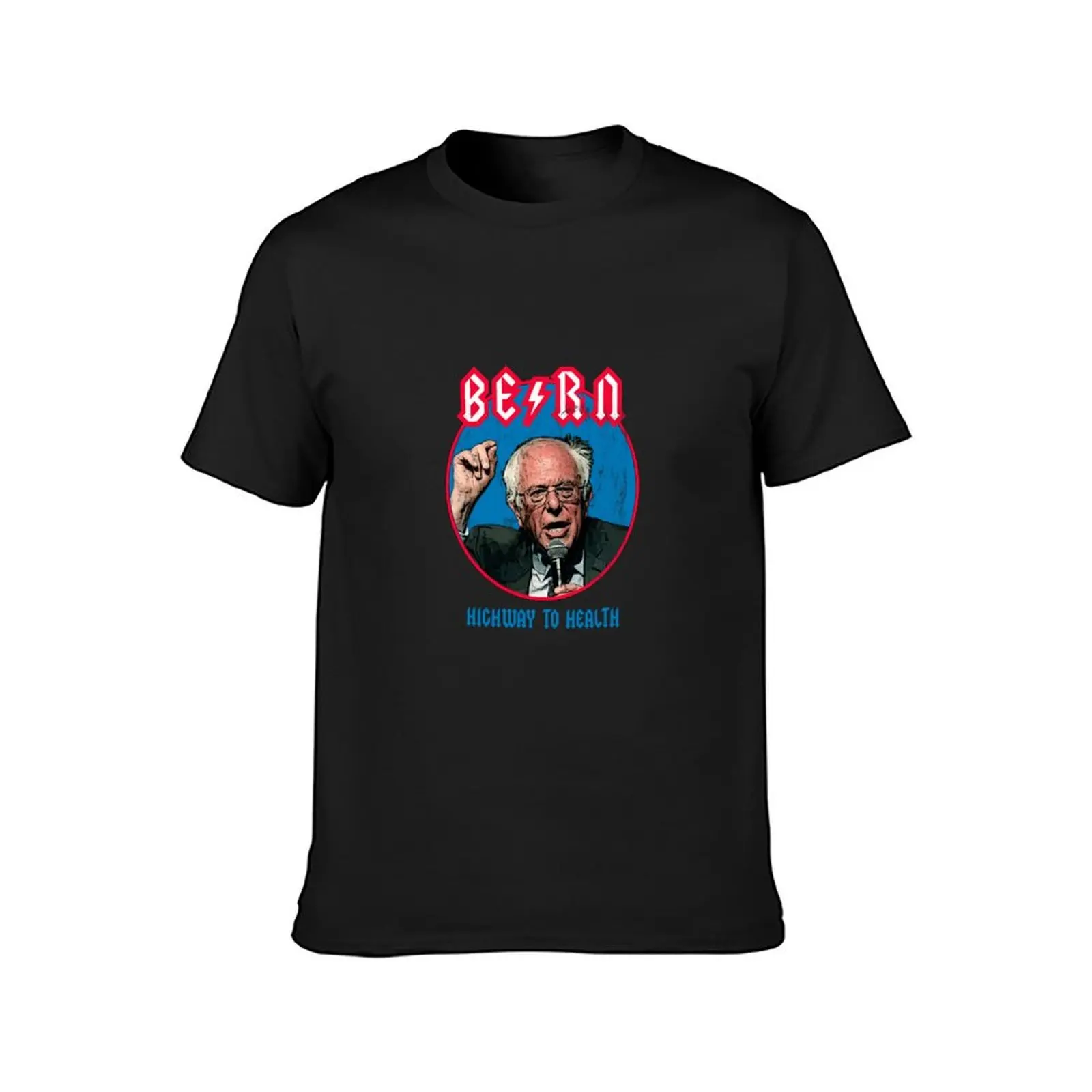 Highway To Health Bernie Feel The Bern T-Shirt summer clothes Blouse t shirt for men