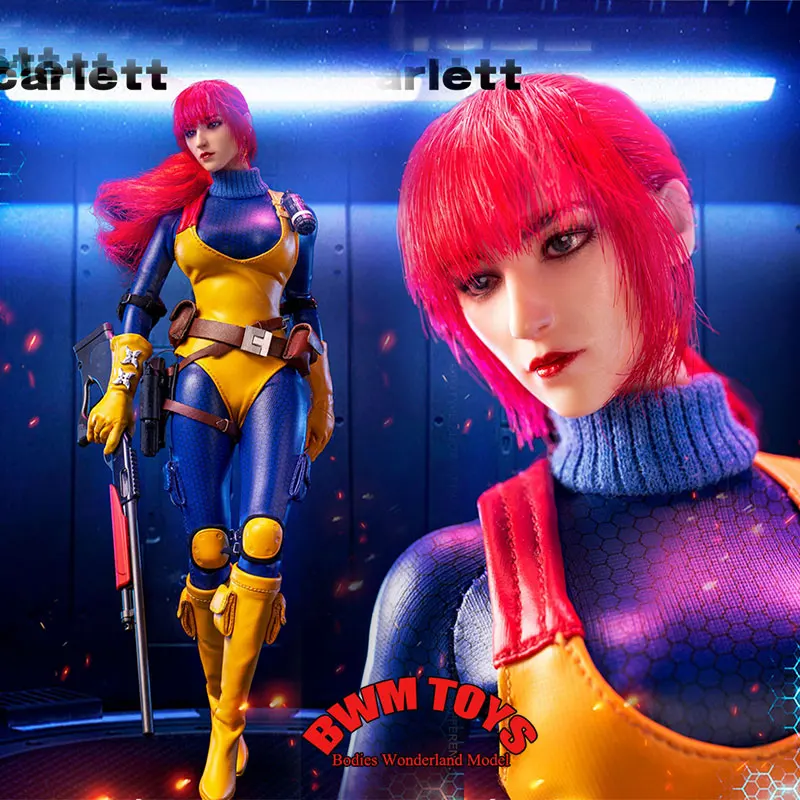 In Stock BBK013 1/6 Scale Female Soldier GIJOE Special Forces Red Haired Battle Girl Full Set 12'' Action Figure Doll Collection