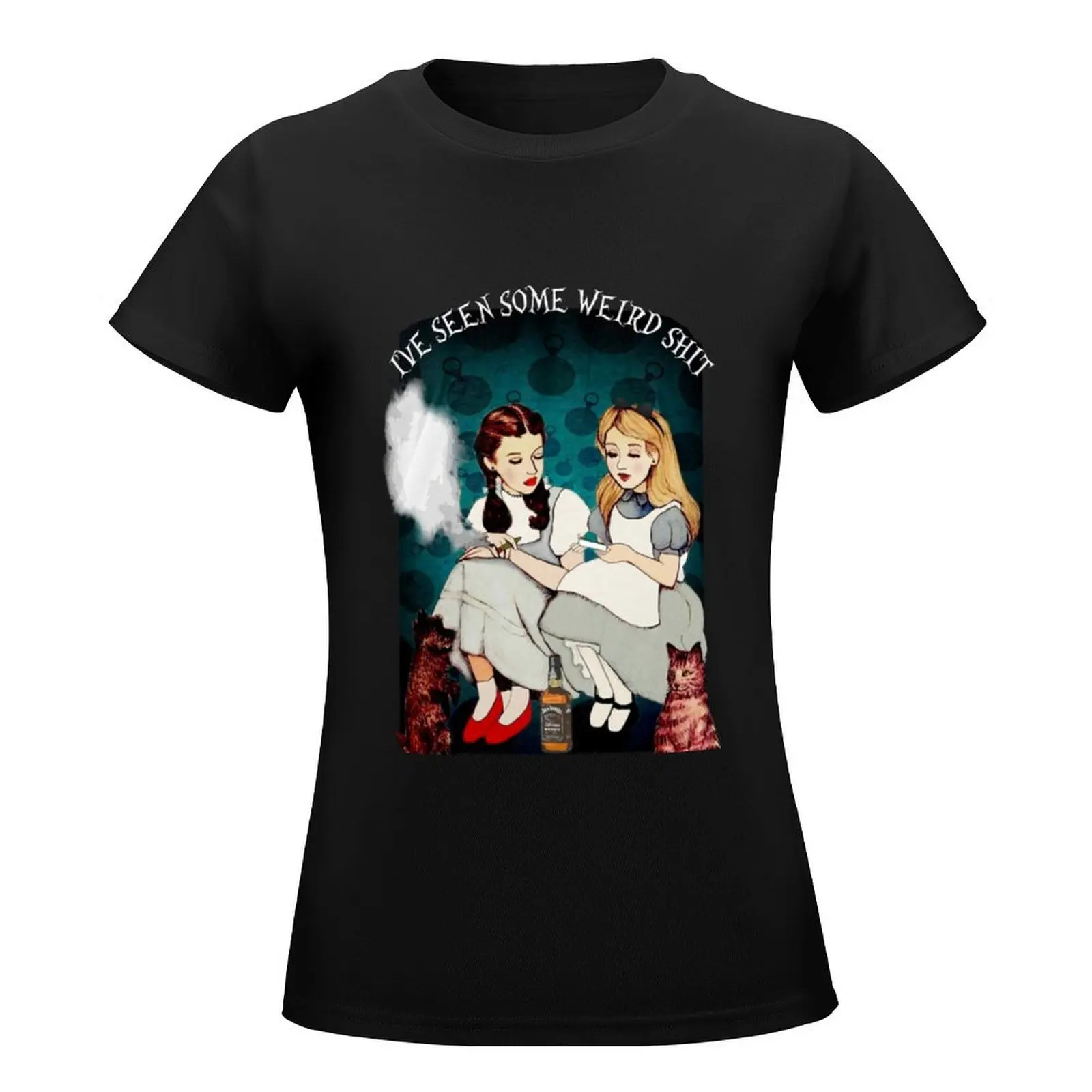 Alice And Dorothy I’ve Seen Some Weird Design T-Shirt summer top funny cute clothes oversized white t-shirt dress for Women sexy