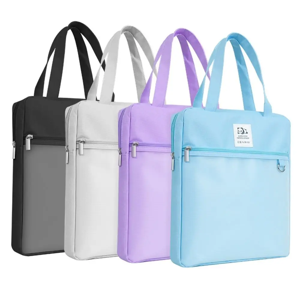 Multifunction Large-capacity Tote School Bag Canvas Learning Supplies File Bag 3-Layer Art Storage Bag