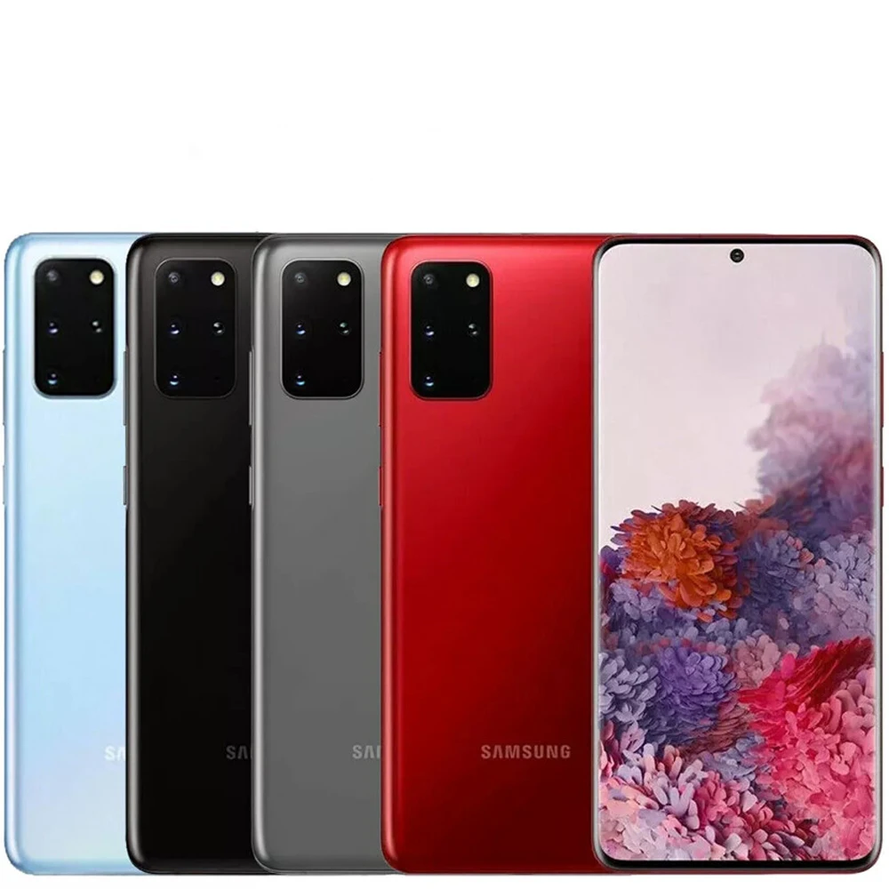 Samsung galaxy s20plus s20 + 5g telefone android inteligente 6.7 polegadas quatro câmeras 64mp nfc 4500mah samsung telefone versão dos eua desbloqueado