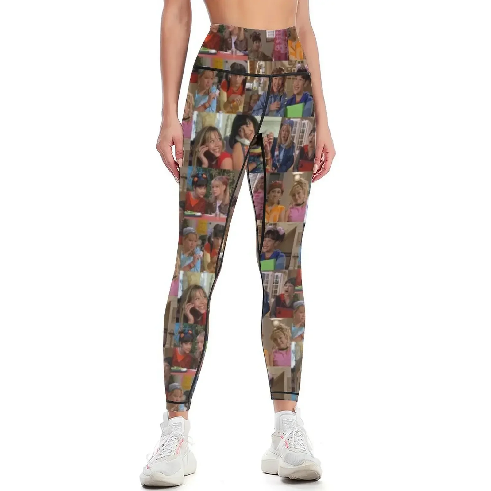 

Lizzie McGuire Collage Leggings Fitness clothing Women sports gym pants gym top Womens Leggings