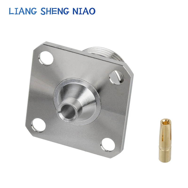 N-KFB3 N female square plate fixed welding RG402/141 and other cables N-KFB-3 low standing wave RF connector