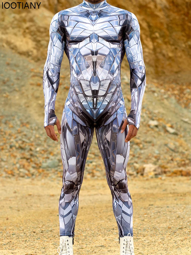 Superhero Noble Stone Male Costume Sexy Slim Jumpsuit Catsuit Cosplay Costumes Zentai Man Bodysuit Fancy Dress Halloween 2024