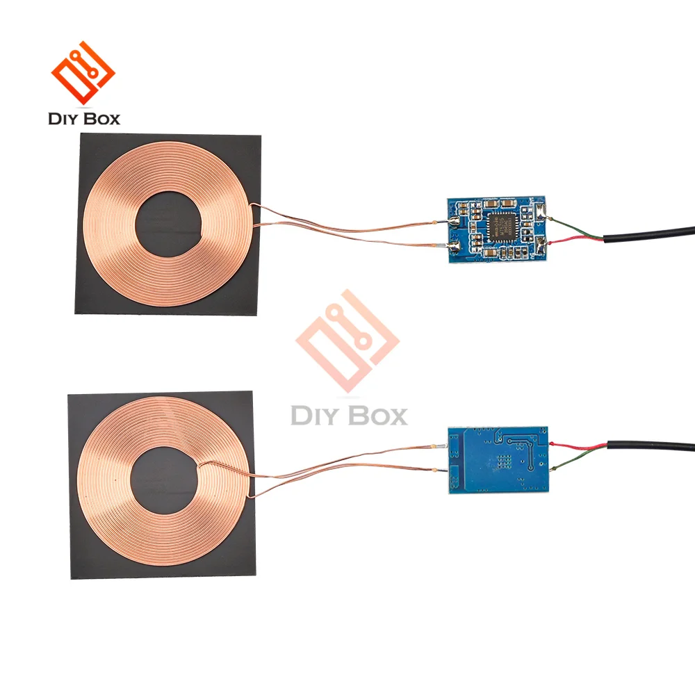 Mini bobina di ricarica Wireless PCBA Board per Qi modulo ricevitore modulo trasmettitore modificato fai-da-te integrato universale opzionale