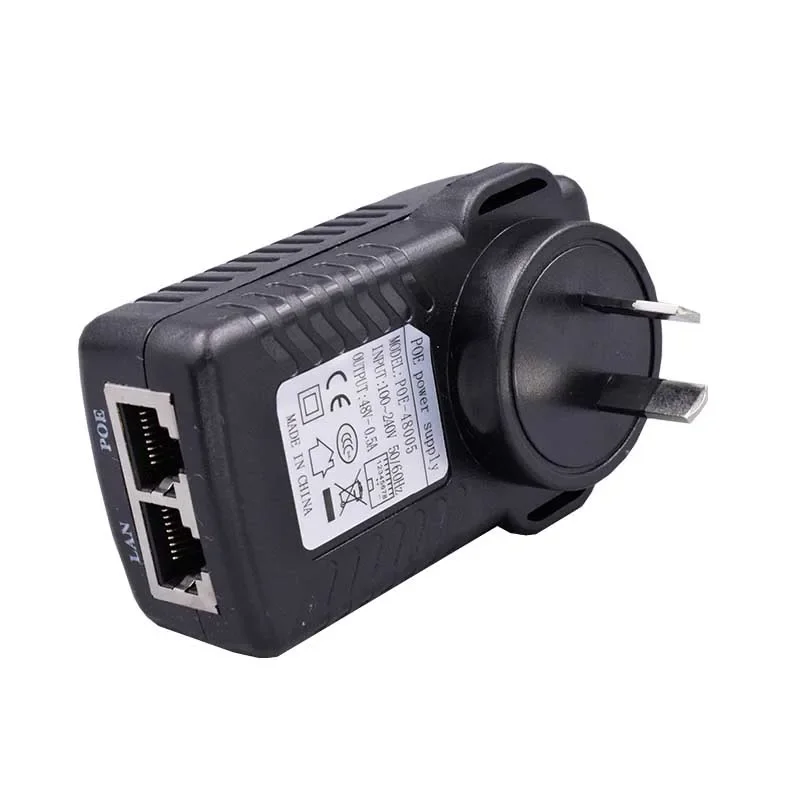 Imagem -05 - Power Over Ethernet Injector Adaptador de Energia para Câmera ip Poe Wi-fi ap Voip dc 48v 0.5a Ieee802.3af 802.3af Pcs por Lote