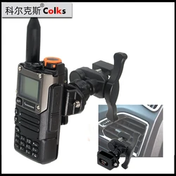 Versterkte Versie Auto Air Vent Mount Houder Standaard Voor Walkie Talkie Mobiele Radio Auto Houder Walkie Talkie Beugel In Luchtuitlaat