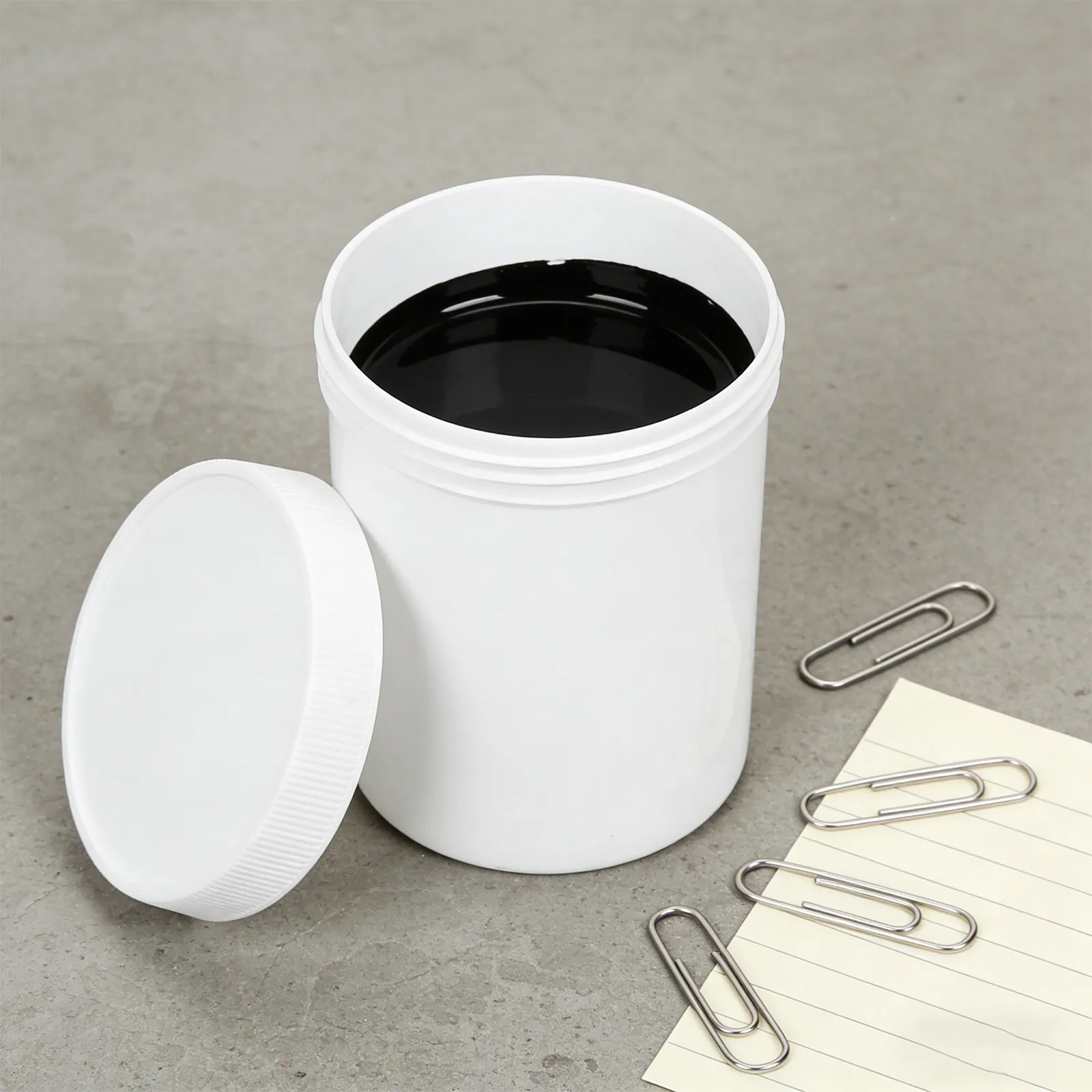 6Pcs Wide Mouth Plastic Paint Storage Jars Airtight Screw Lid Leakproof Containers for Leftover Paint Pigment Bucket Painting
