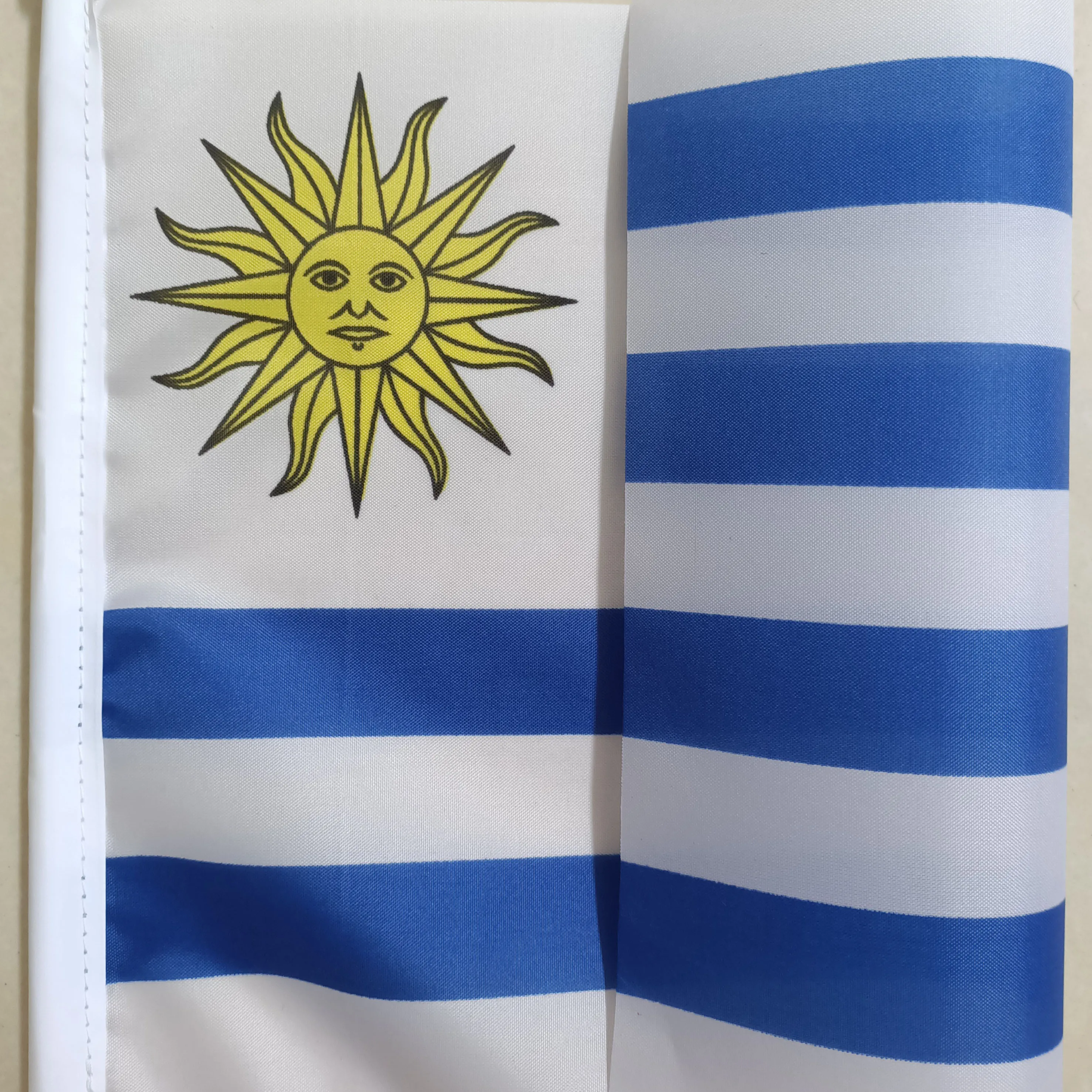 Uruguay Hand Held Flags With Poles Uruguay Small National Team Flags With 20*28CM