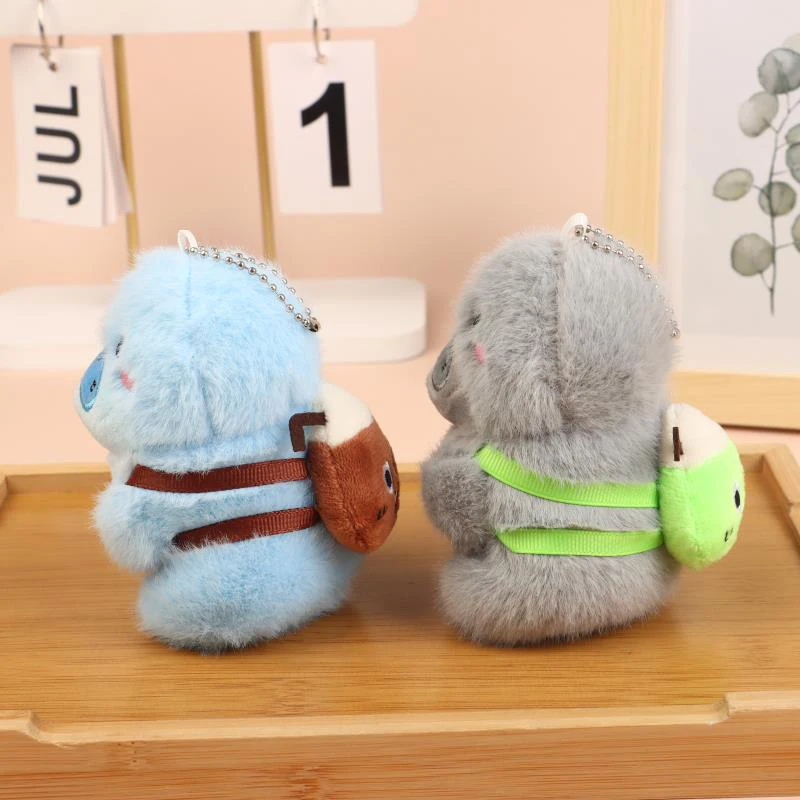 Cartoon Cute Sea Otter Bambole di peluche Giocattoli di peluche Bellissimo portachiavi Ciondolo Zaino Decorazione Borsa Ornamenti appesi Regali per bambini