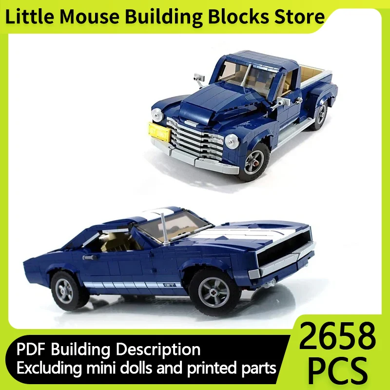 

Speed Champion Model MOC Building Bricks Muscle Car Pickup Truck Modular Technology Gifts Children Suit Toys Holiday Assemble