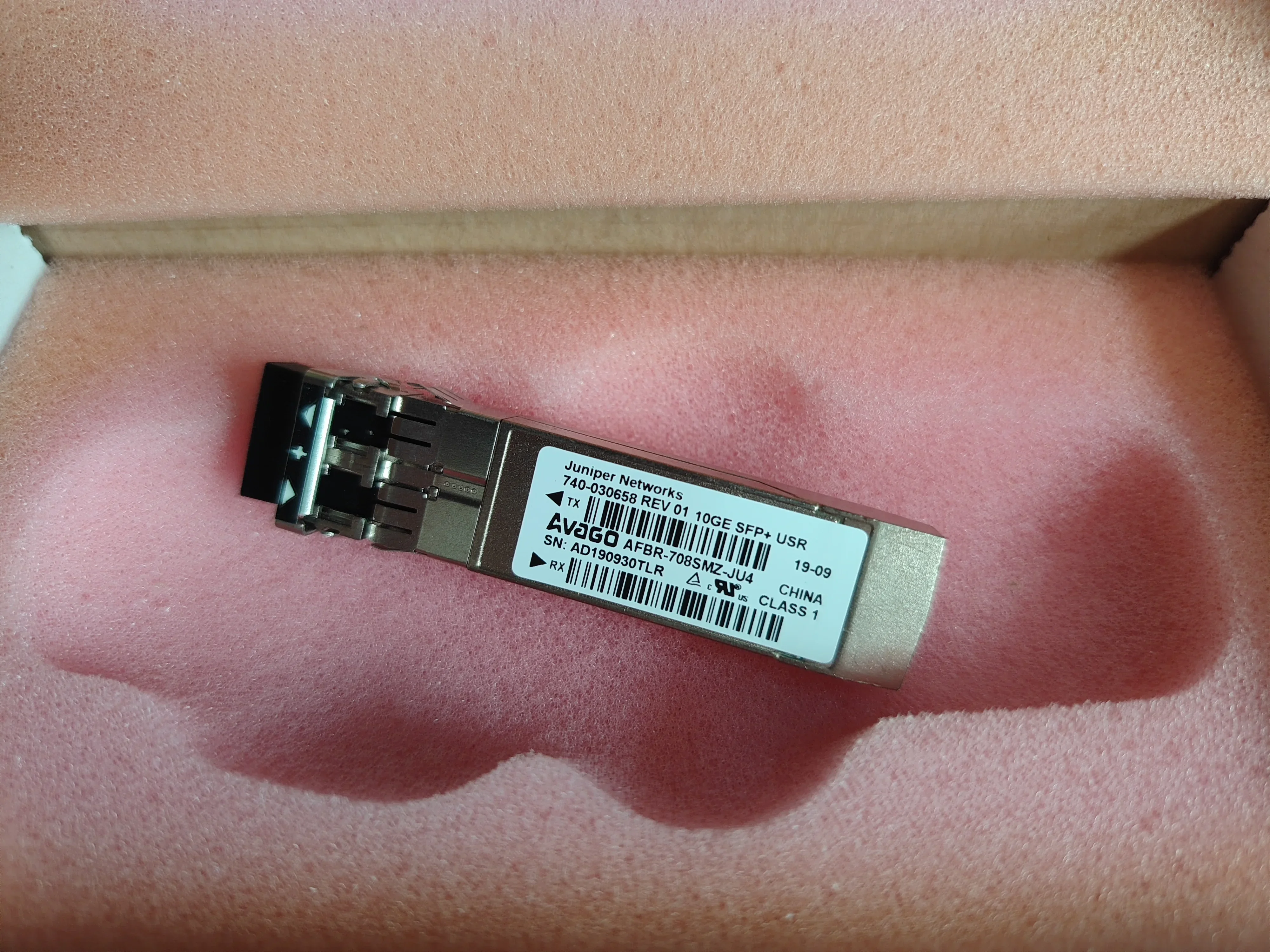 

Juniper networks 740-030658/Avago 10G AFBR-708SMZ-JU4/10g juniper adapter/switch sfp 10g/juniper fiber switch