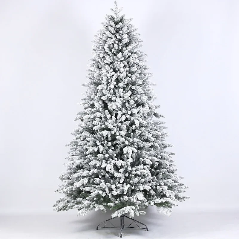 Cross-border pure PE Christmas tree flocking snow encryption snow luxury simulation tree Christmas scene ornaments