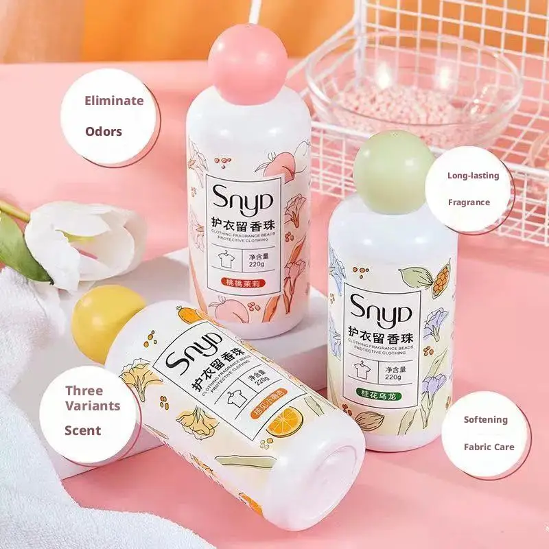 Laundry Scent Booster Beads Long Lasting Fragrance Booster Pellets Fabric Softener Clothes Laundry Beads Remove Odors 220g view 2