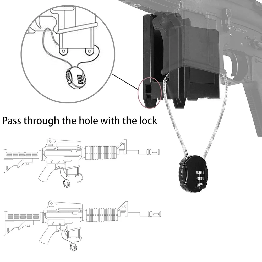 Rifle Wall Mount with Lock Rifle Gun Rack Wall Mount Vertical and Horizontal Rifle Holder Safe Gun Wall Mount Display for AR15