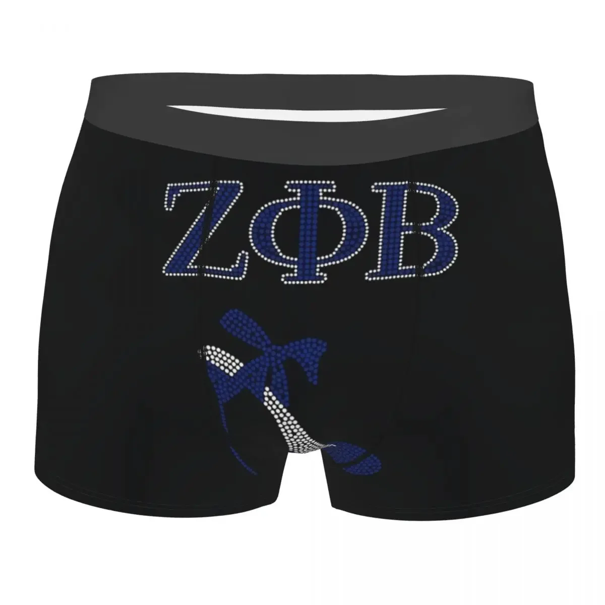 Male Funny Zeta Phi Beta Sorority Underwear Greek Letter 1920 Boxer Briefs Stretch Shorts Panties Underpants