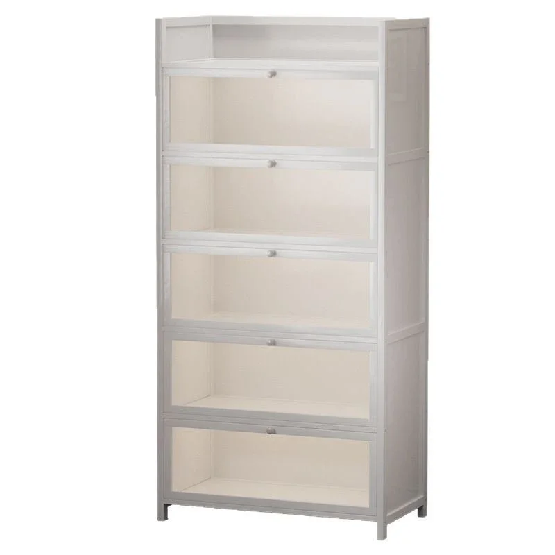 Bookcases, shelves, floor standing household storage cabinets, children's bookshelves, dust-proof acrylic cabinets, doors, stora - view 6