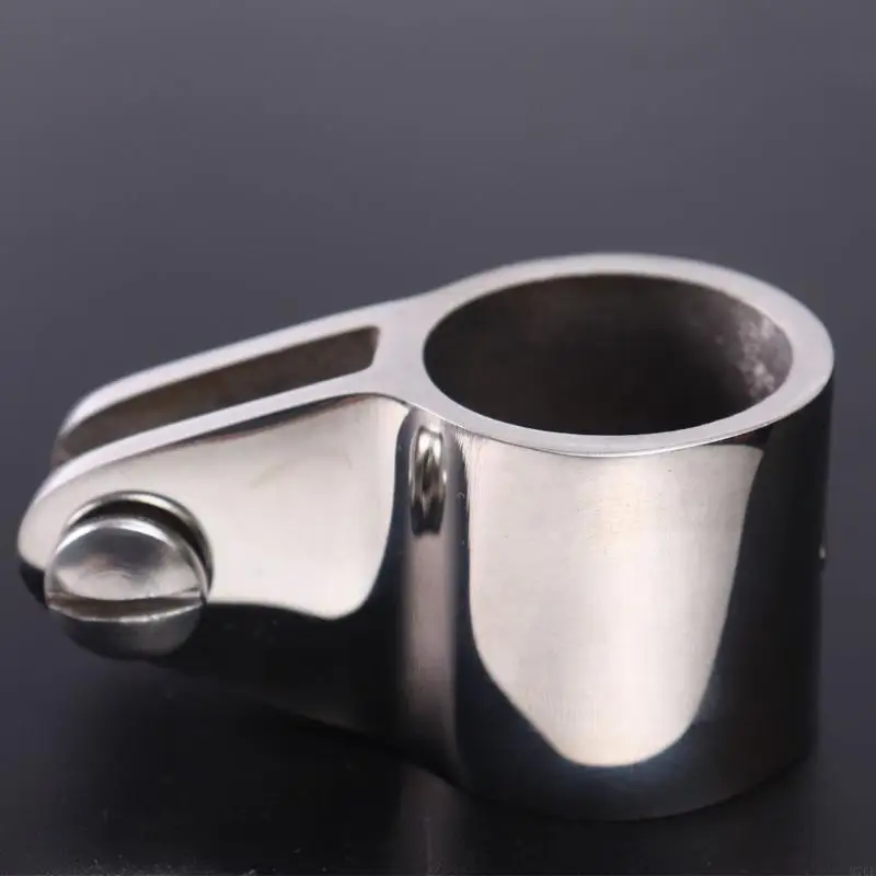 M76E Marine Service Clamp Bimini Top Fittings in 316 Stainless Steel, Open Hardware for Boat Round Tube Mounting Repair Tasks