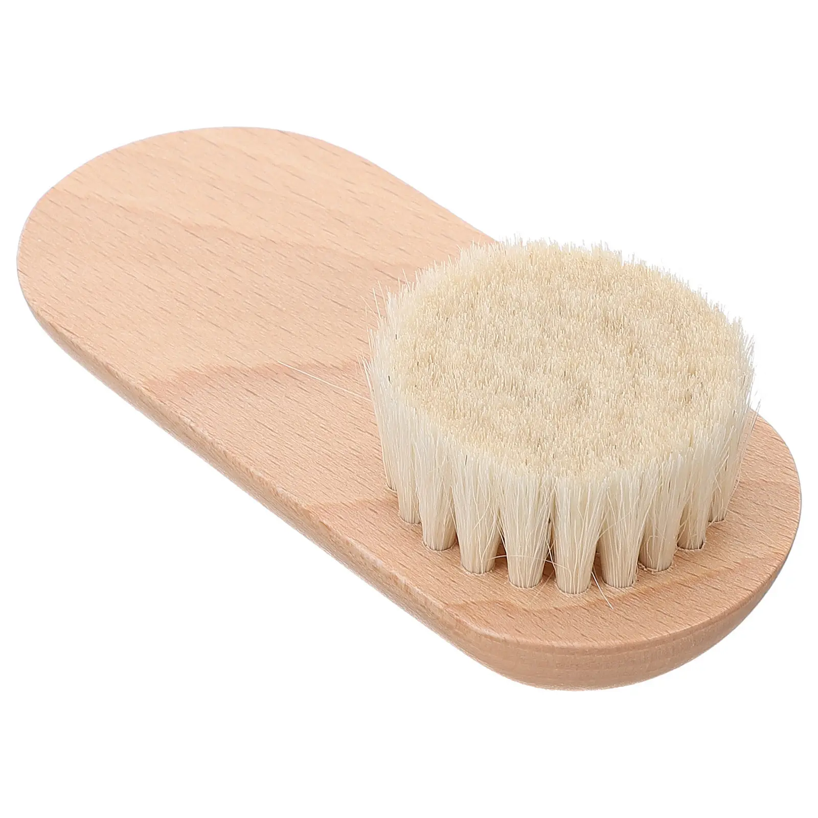 Natural Beech and Wool Nail Scrub Brush for Cleaning Under Fingernails Toenails Daily Hand Care Efficient Gentle Deep Cleaning