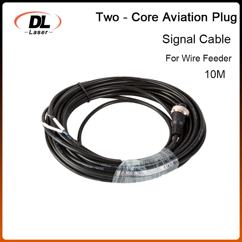 Two-Core Aviation Plug Signal & Control Cable for Wire Feeder with Stable Signal For Handheld Laser Welding Gun Accessories